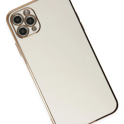 iPhone 11 Pro Max Volet Silikon Kılıf - Beyaz 3