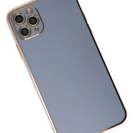 iPhone 11 Pro Max Volet Silikon Kılıf - Mavi 3