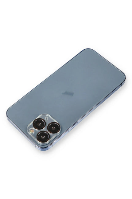 iPhone 11 Pro Max Metal Kamera Lens Koruma Cam - Siyah