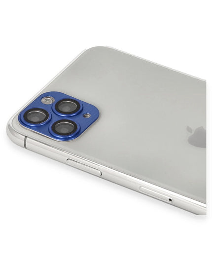 iPhone 11 Pro Max Pers Alüminyum Kamera Lens - Lacivert 3