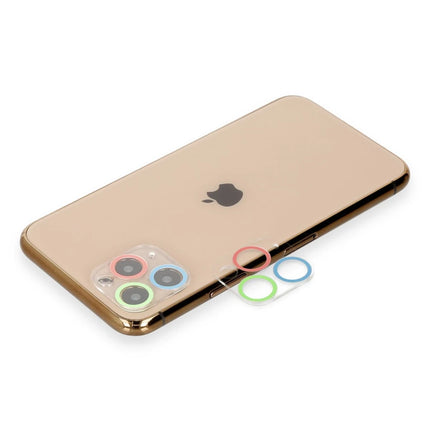 iPhone 11 Pro Renkli Kamera Lens Koruma Cam - Mavi