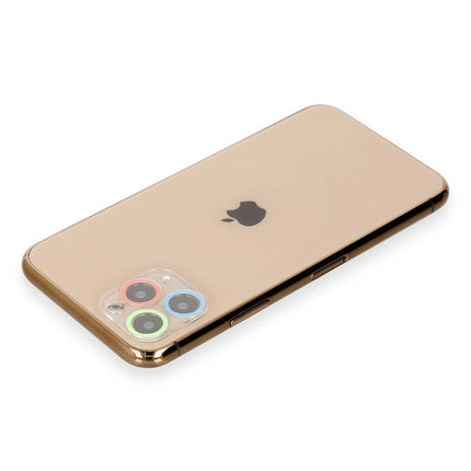 iPhone 11 Pro Renkli Kamera Lens Koruma Cam - Mavi 2