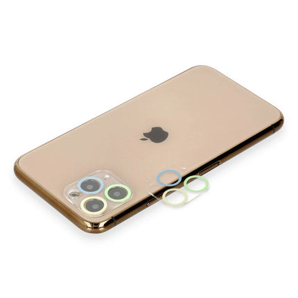 iPhone 11 Pro Renkli Kamera Lens Koruma Cam - Yeşil