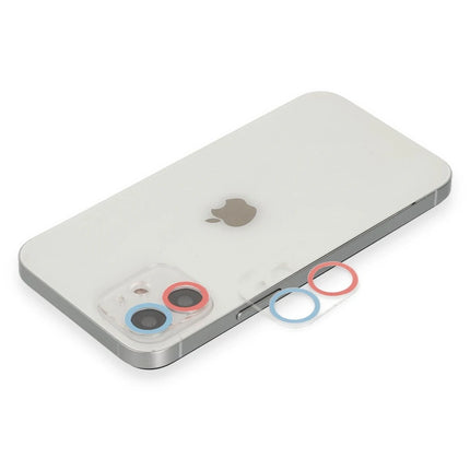 iPhone 11 Renkli Kamera Lens Koruma Cam - Pembe