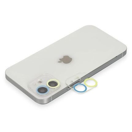 iPhone 11 Renkli Kamera Lens Koruma Cam - Sarı 2