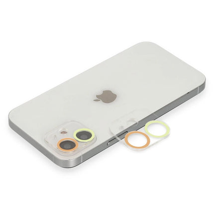 iPhone 11 Renkli Kamera Lens Koruma Cam - Sarı