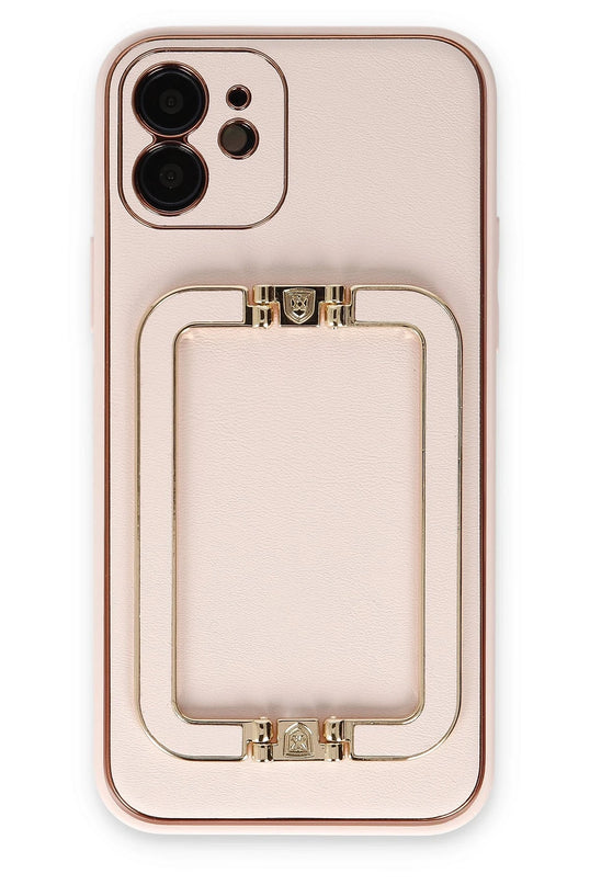 iPhone 12 Coco Elit Kapak Kılıf - Pudra