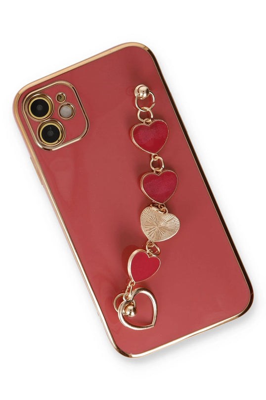 iPhone 12 Esila Silikon Kılıf - Kırmızı 3