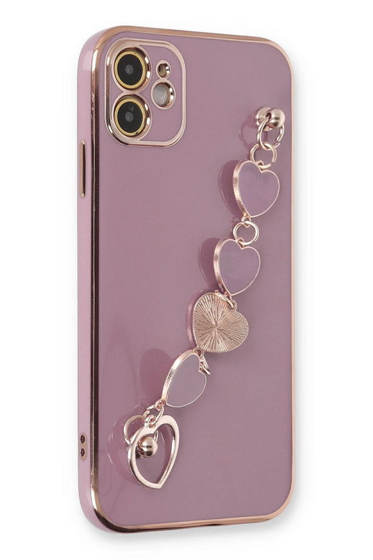 iPhone 12 Esila Silikon Kılıf - Mor
