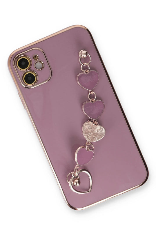 iPhone 12 Esila Silikon Kılıf - Mor 2
