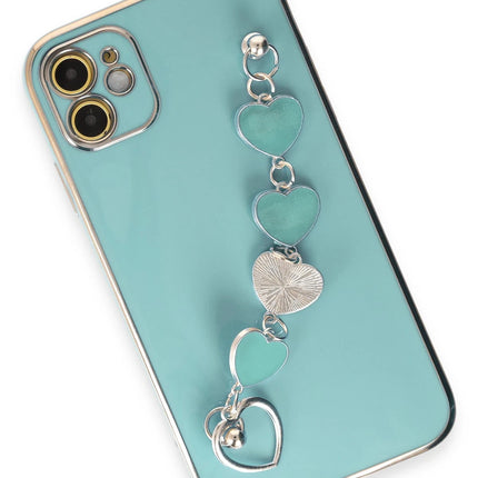 iPhone 12 Esila Silikon Kılıf - Su Yeşili 3