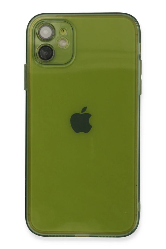 iPhone 12 Fly Lens Silikon Kılıf - Yeşil