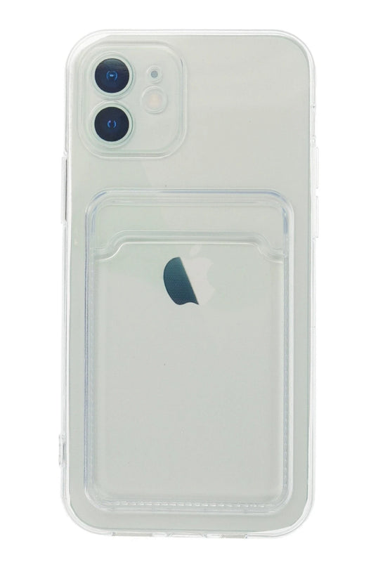 iPhone 12 Kart Şeffaf Silikon Kılıf 2