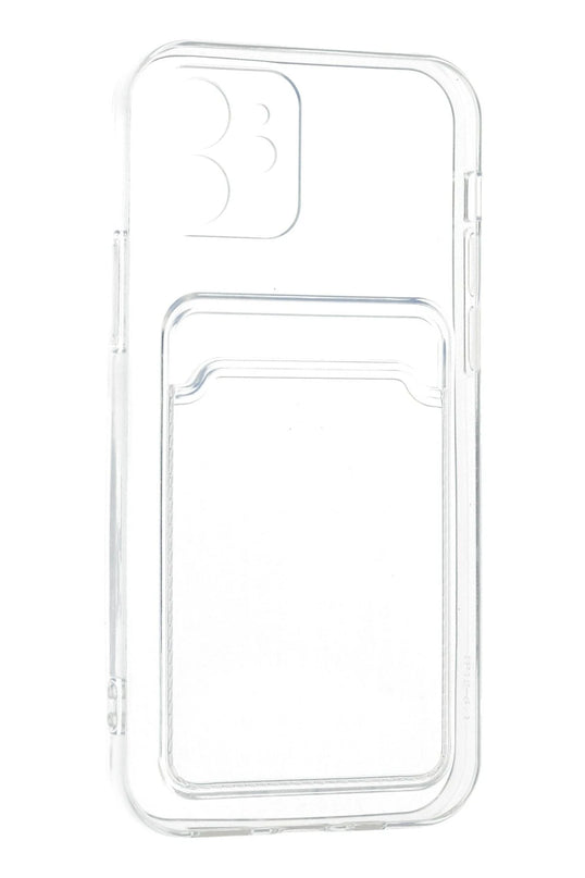 iPhone 12 Kart Şeffaf Silikon Kılıf 4
