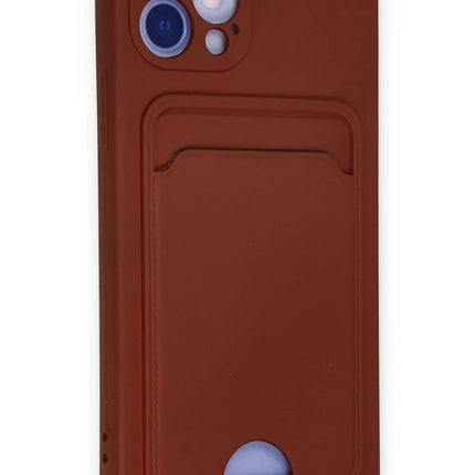 iPhone 12 Kelvin Kartvizitli Silikon Kılıf - Bordo 2