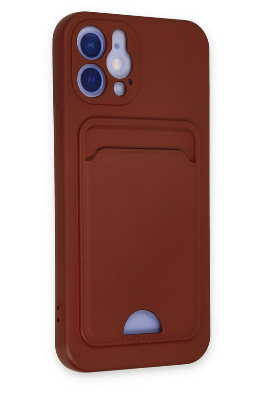 iPhone 12 Kelvin Kartvizitli Silikon Kılıf - Bordo 2