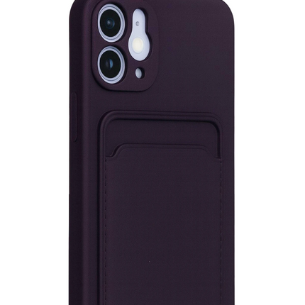 iPhone 12 Kelvin Kartvizitli Silikon Kılıf - Derin Mor 2
