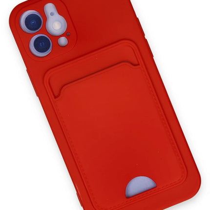 iPhone 12 Kelvin Kartvizitli Silikon Kılıf - Kırmızı 3