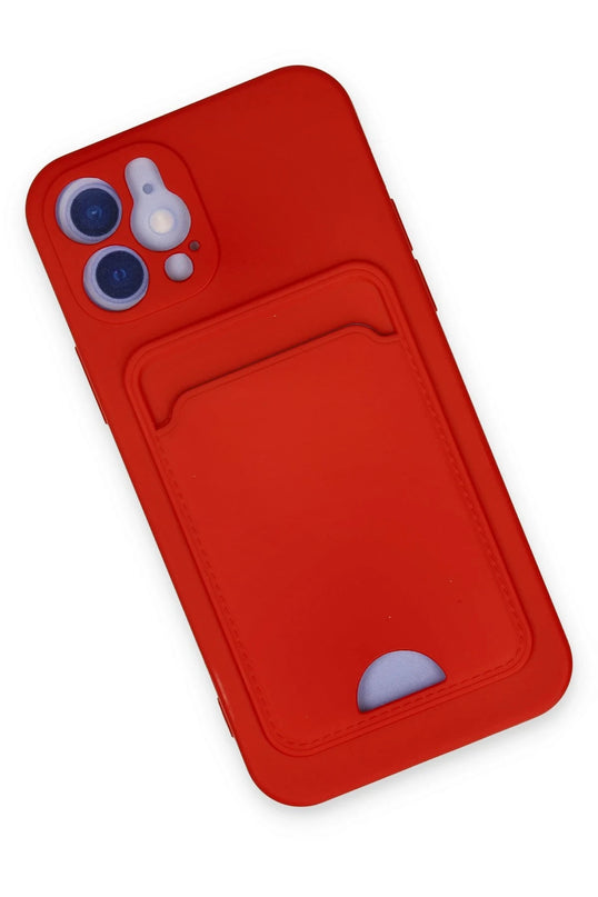 iPhone 12 Kelvin Kartvizitli Silikon Kılıf - Kırmızı 3