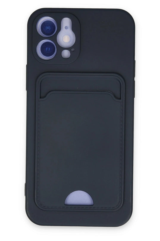 iPhone 12 Kelvin Kartvizitli Silikon Kılıf - Lacivert