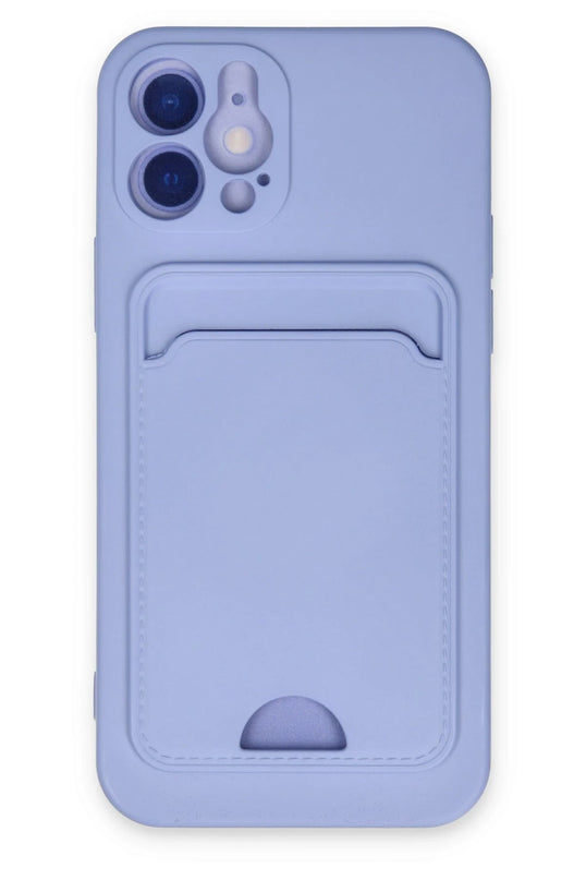iPhone 12 Kelvin Kartvizitli Silikon Kılıf - Lila