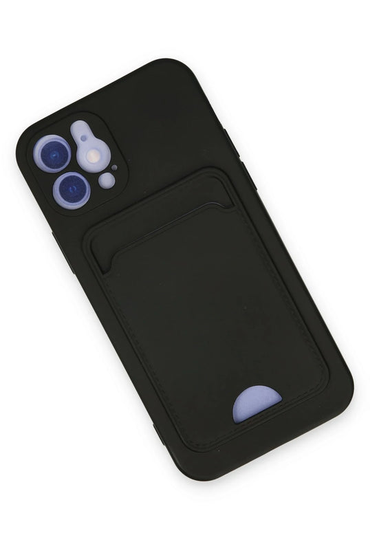 iPhone 12 Kelvin Kartvizitli Silikon Kılıf - Siyah 3