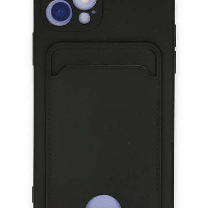 iPhone 12 Kelvin Kartvizitli Silikon Kılıf - Siyah