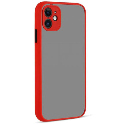 iPhone 12 Montreal Silikon Kapak Kılıf - Kırmızı