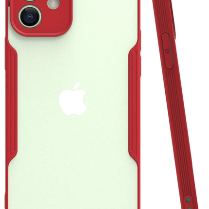 iPhone 12 Platin Silikon Kılıf - Kırmızı