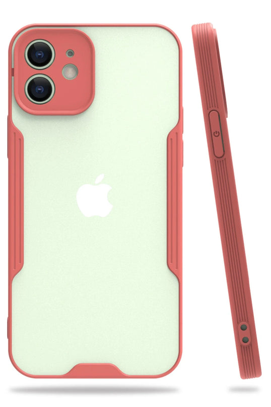 iPhone 12 Platin Silikon Kılıf - Pembe