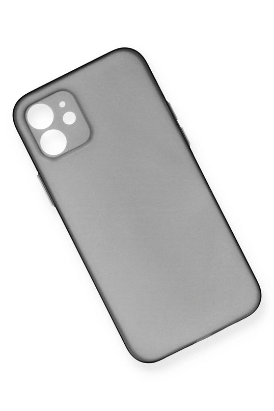 iPhone 12 PP Ultra İnce Kapak Kılıf - Gri 3