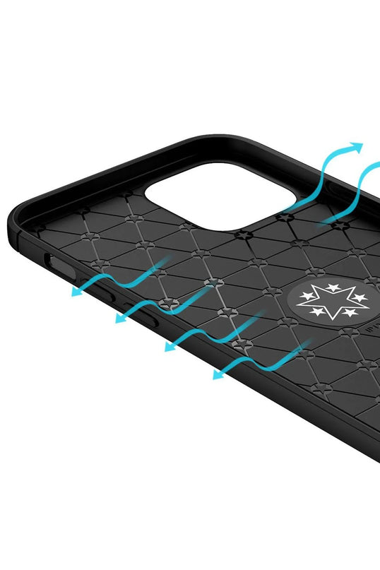iPhone 12 Range Yüzüklü Silikon Kılıf - Kırmızı 7