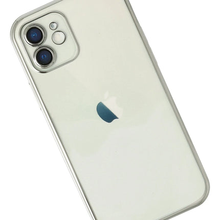 iPhone 12 Razer Lensli Silikon Kılıf - Gümüş 2