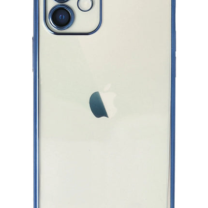 iPhone 12 Razer Lensli Silikon Kılıf - Lacivert