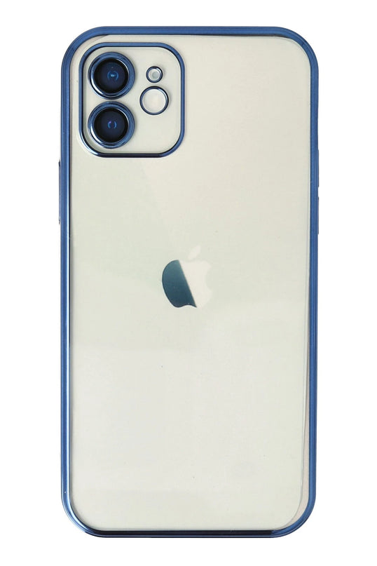iPhone 12 Razer Lensli Silikon Kılıf - Lacivert