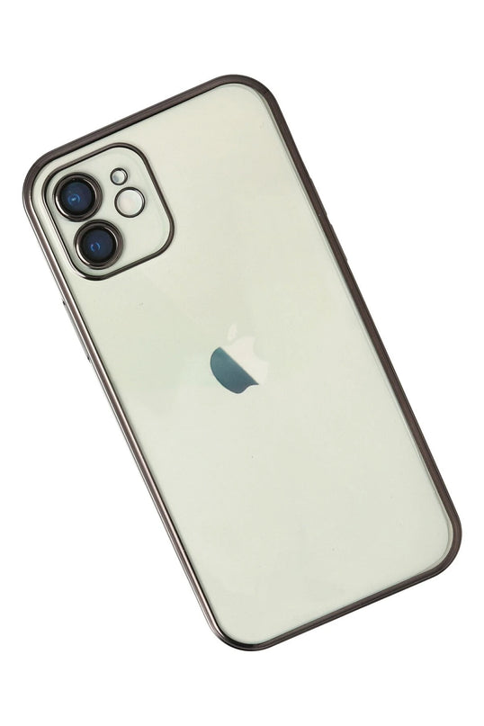 iPhone 12 Razer Lensli Silikon Kılıf - Siyah 2