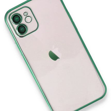 iPhone 12 Razer Lensli Silikon Kılıf - Yeşil 3