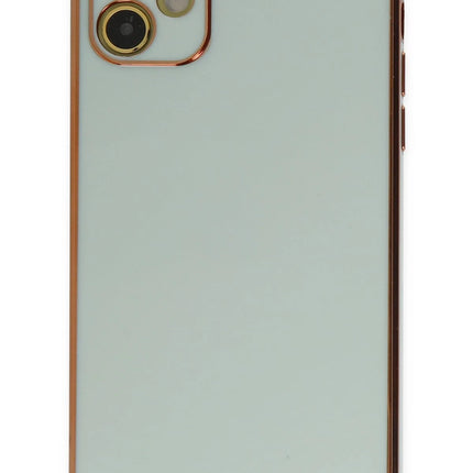 iPhone 12 Volet Silikon Kılıf - Açık Yeşil 2