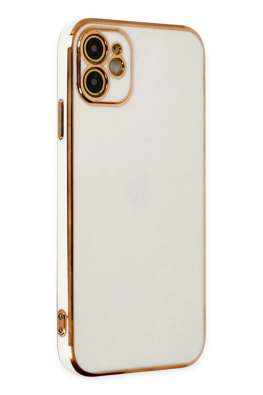 iPhone 12 Volet Silikon Kılıf - Beyaz