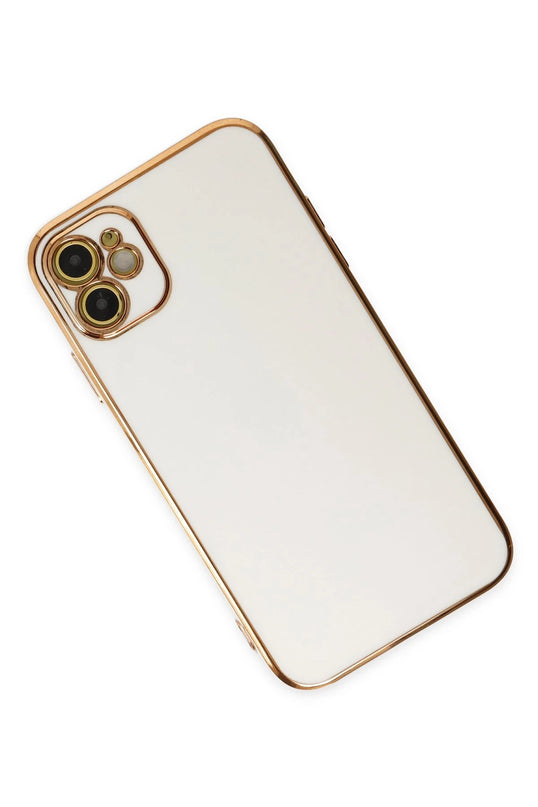 iPhone 12 Volet Silikon Kılıf - Beyaz 3