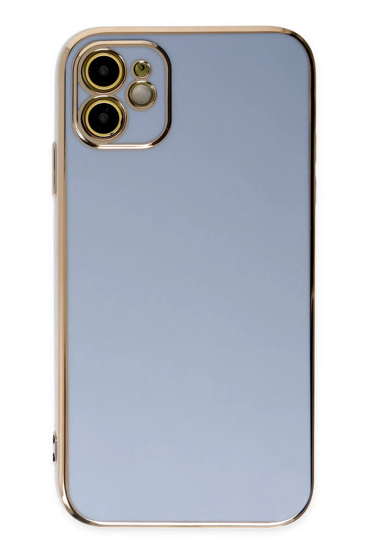 iPhone 12 Volet Silikon Kılıf - Mavi 2