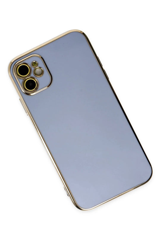 iPhone 12 Volet Silikon Kılıf - Mavi 3