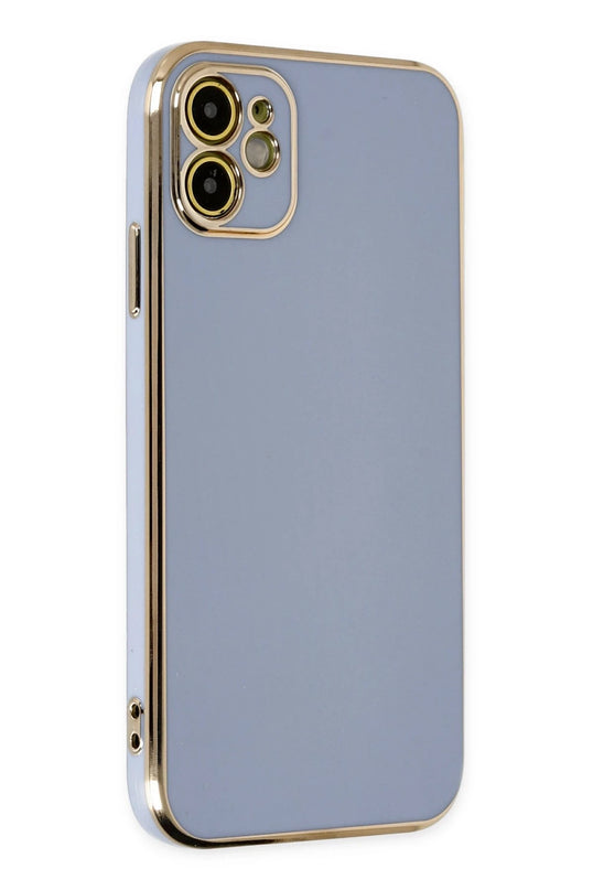 iPhone 12 Volet Silikon Kılıf - Mavi