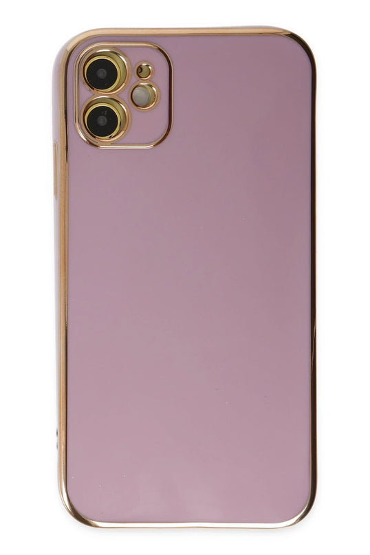 iPhone 12 Volet Silikon Kılıf - Mor 2