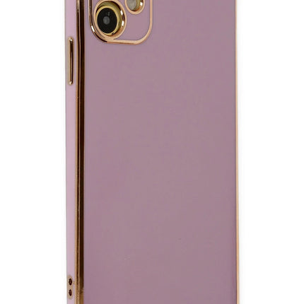 iPhone 12 Volet Silikon Kılıf - Mor