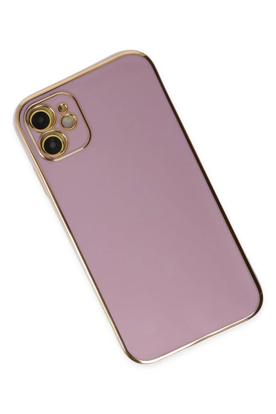 iPhone 12 Volet Silikon Kılıf - Mor 3