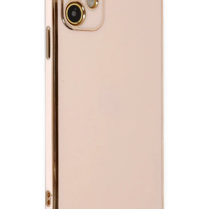 iPhone 12 Volet Silikon Kılıf - Pembe