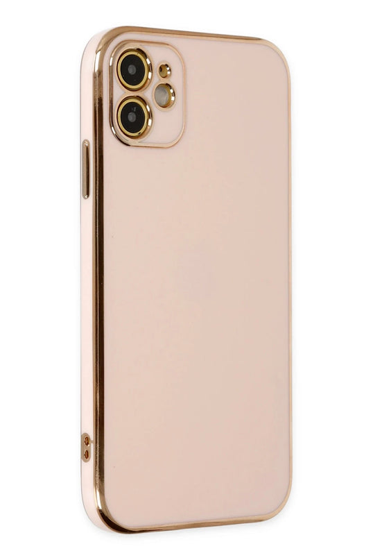 iPhone 12 Volet Silikon Kılıf - Pembe