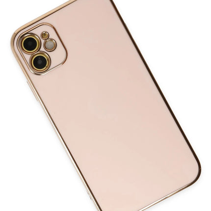 iPhone 12 Volet Silikon Kılıf - Pembe 3
