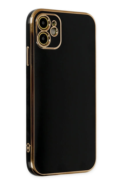 iPhone 12 Volet Silikon Kılıf - Siyah